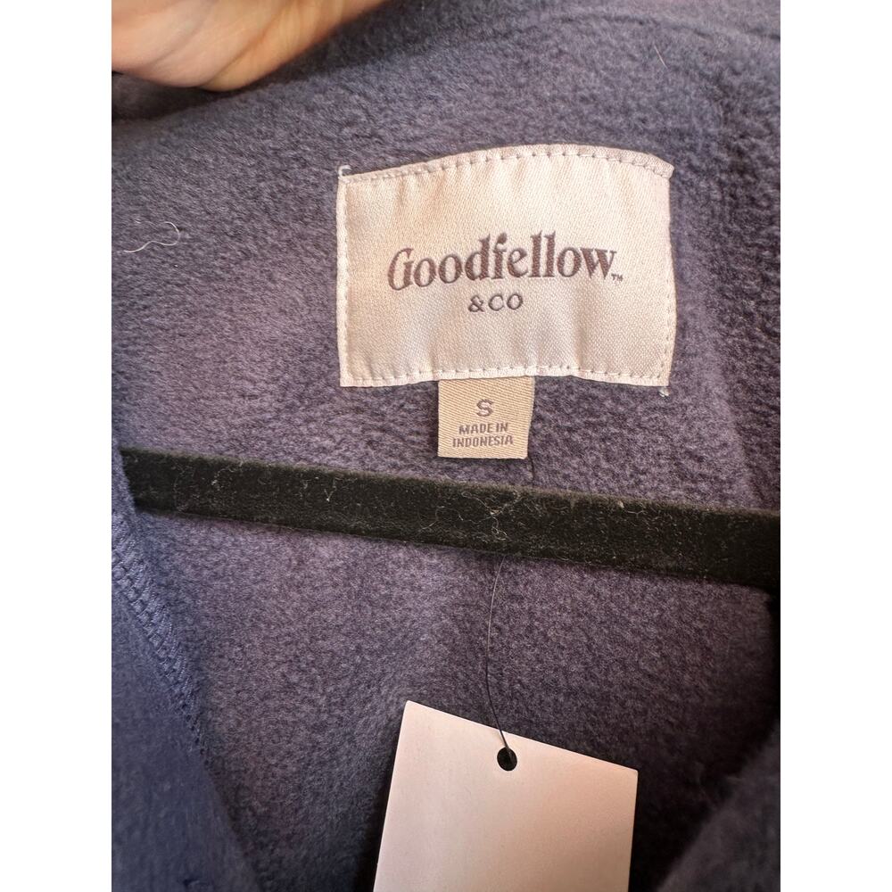 Goodfellow & Co Mens Gray Long Sleeve Button Front Fleece Jacket Size Small NWT - Picture 3 of 3